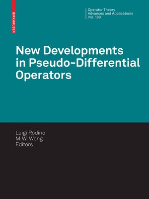 cover image of New Developments in Pseudo-Differential Operators